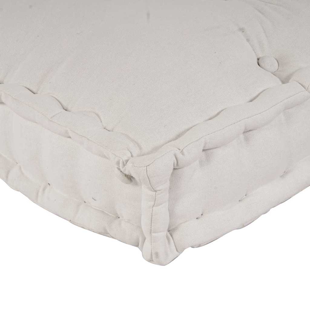 vidaXL Pallet Sofa Kissen Creme Stoff