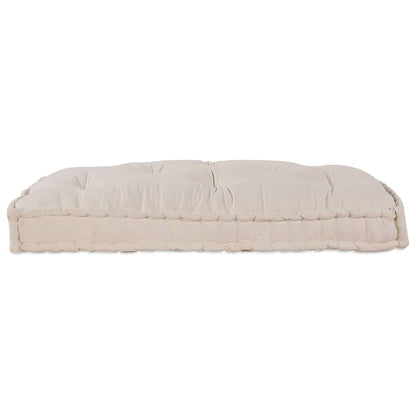 vidaXL Canapé modulaire crème 120 x 80 x 12 cm Tissu