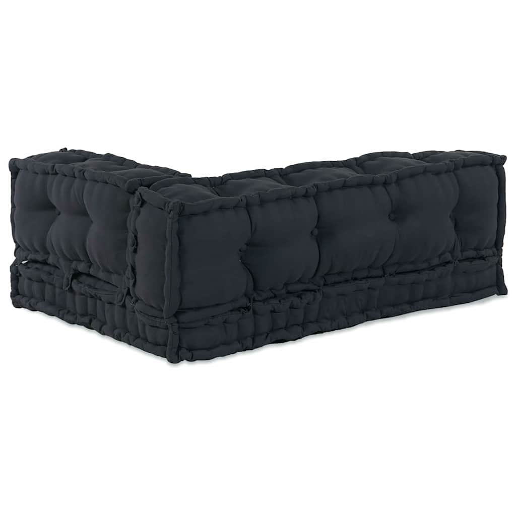 vidaXL Canapé modulaire 3 pcs Anthracite 120 x 80 x 38 cm Tissu