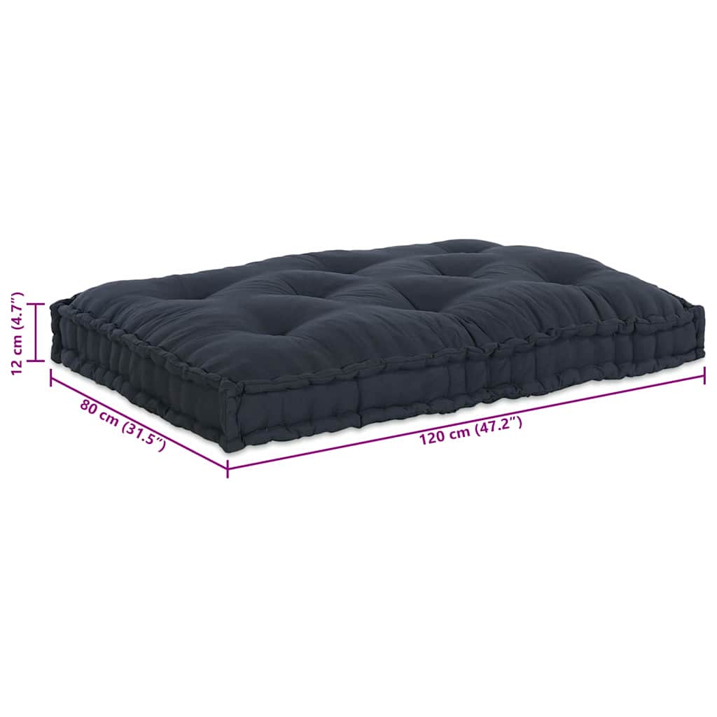 vidaXL Canapé modulaire anthracite 120 x 80 x 12 cm Tissu
