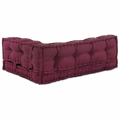 vidaXL Pallet Sofa Kissen Kastanienbraun Stoff