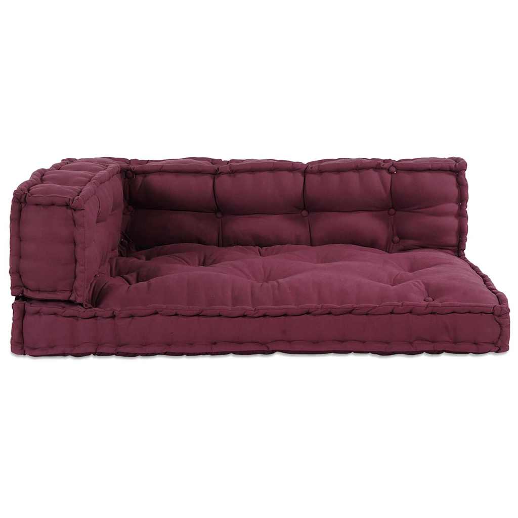 vidaXL Pallet Sofa Kissen Kastanienbraun Stoff