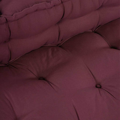 vidaXL Coussins de canapé 2 pcs Marron Châtaigne Tissu