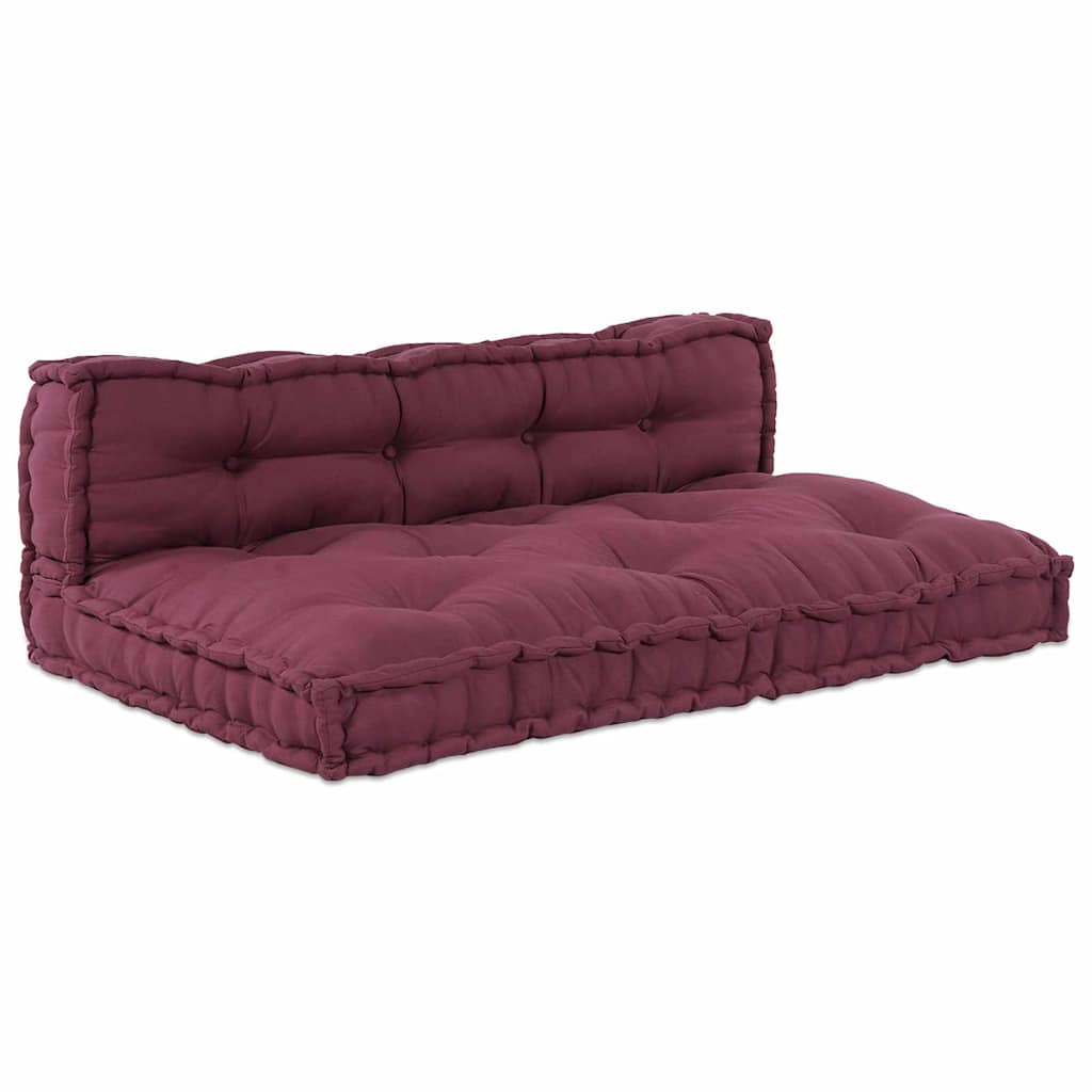 vidaXL Coussins de canapé 2 pcs Marron Châtaigne Tissu