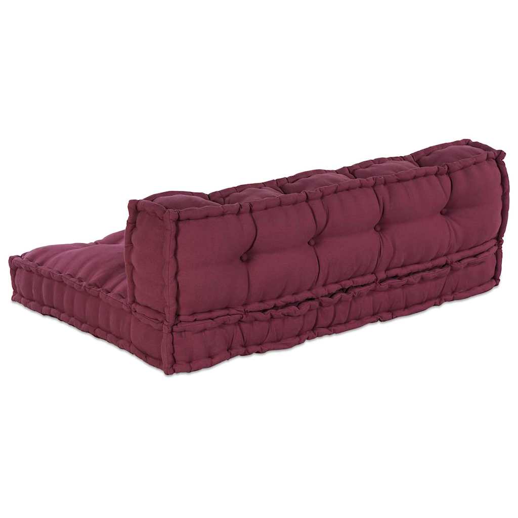 vidaXL Coussins de canapé 2 pcs Marron Châtaigne Tissu