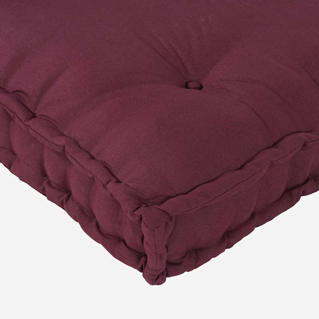 vidaXL Coussin de canapé Marron châtaigne 120 x 80 x 12 cm Tissu
