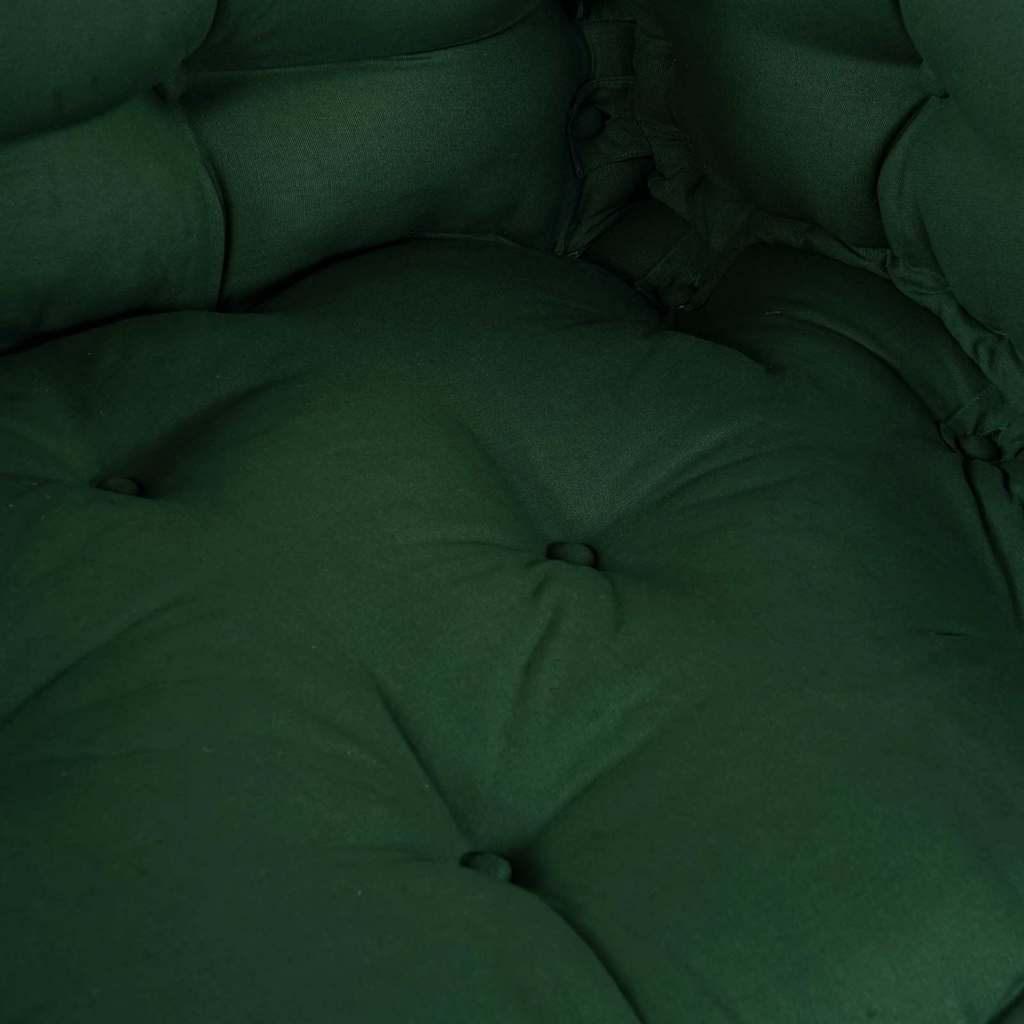 vidaXL Pallet Sofa Kissen Grün Stoff