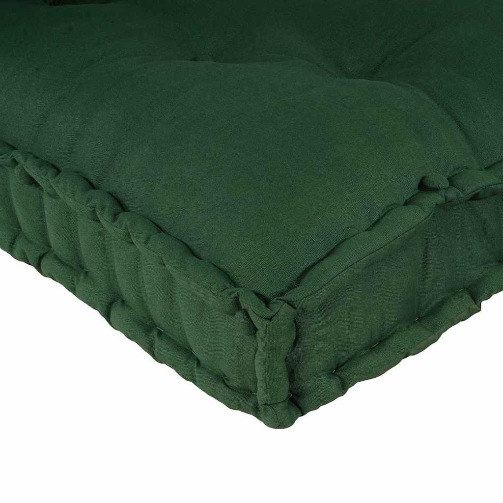 vidaXL Pallet Sofa Kissen Grün Stoff