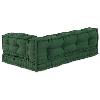 vidaXL Pallet Sofa Kissen Grün Stoff
