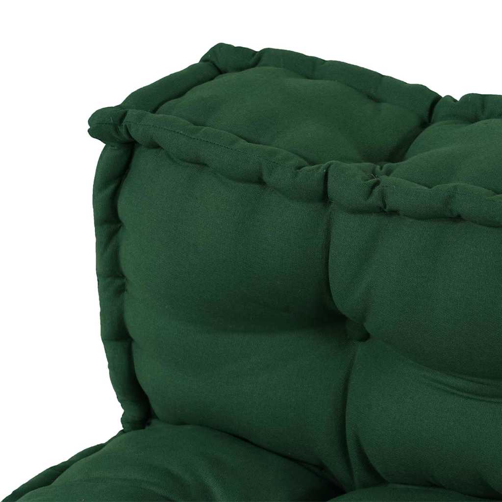 vidaXL Coussin de canapé palette en tissu vert