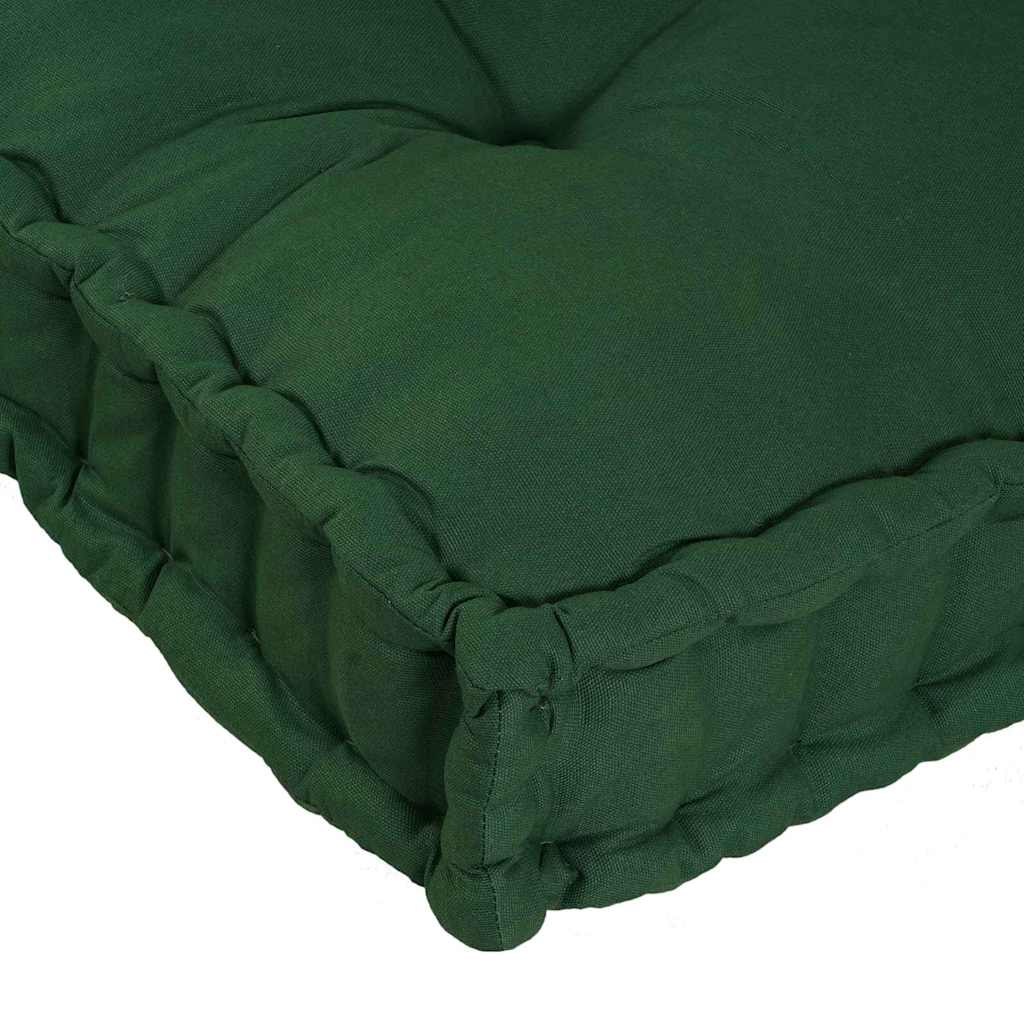 vidaXL Coussin de canapé palette en tissu vert