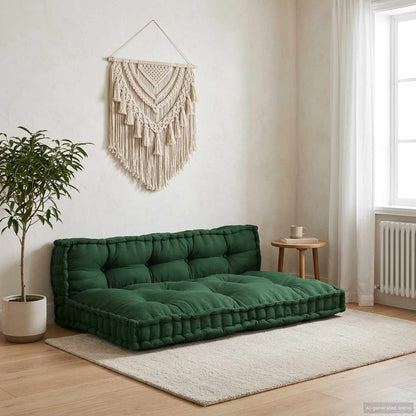 vidaXL Coussin de canapé palette en tissu vert