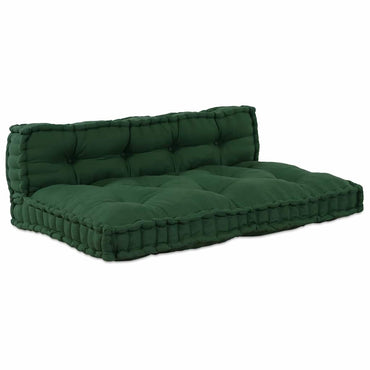 vidaXL Coussin de canapé palette en tissu vert