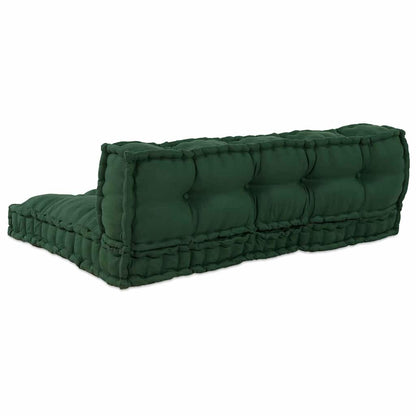 vidaXL Coussin de canapé palette en tissu vert