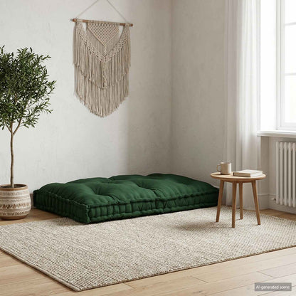 vidaXL Canapé modulaire Vert 120 x 80 x 12 cm Tissu