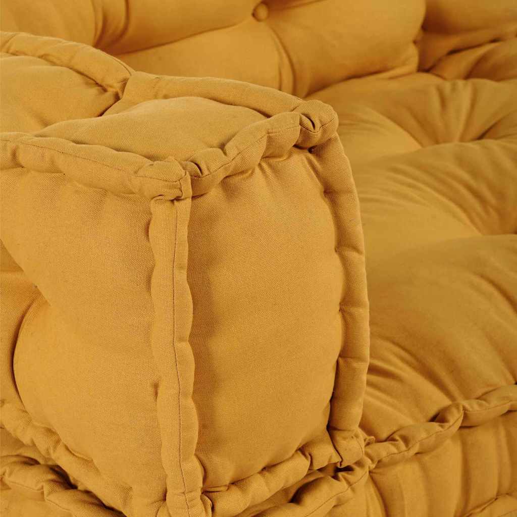 vidaXL Pallet Sofa Kissen Gelb Stoff