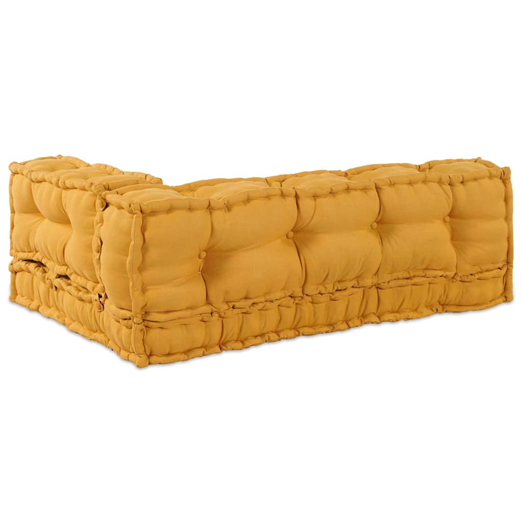 vidaXL Pallet Sofa Kissen Gelb Stoff