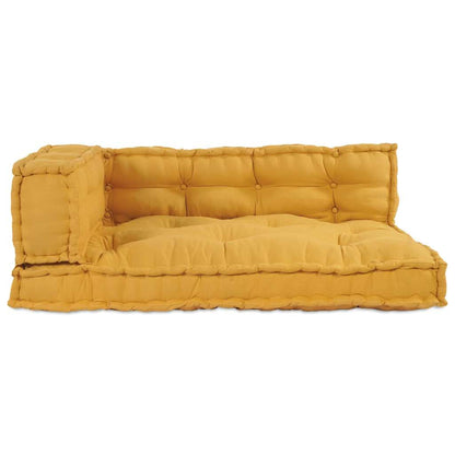 vidaXL Pallet Sofa Kissen Gelb Stoff