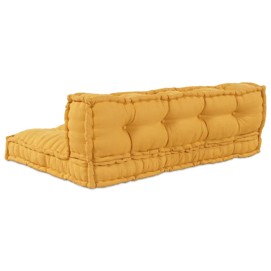 vidaXL Pallet Sofa Kissen Gelb Stoff