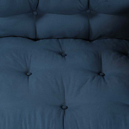 vidaXL Canapé modulable 3 pcs Indigo 120 x 80 x 38 cm Tissu