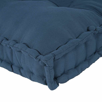 vidaXL Canapé modulable 3 pcs Indigo 120 x 80 x 38 cm Tissu