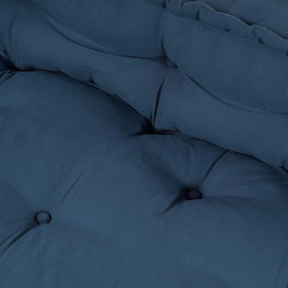 vidaXL Canapé modulable 2 pcs Indigo 120 x 80 x 38 cm Tissu