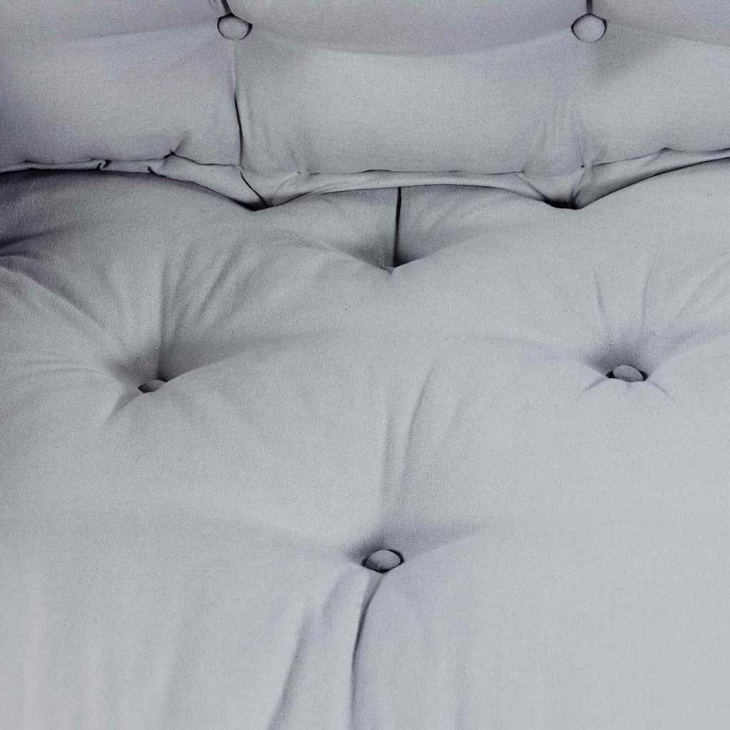 Modular Patchwork Sofa Grau 120 x 80 x 12 cm Stoff