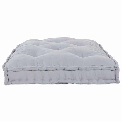 Modular Patchwork Sofa Grau 120 x 80 x 12 cm Stoff