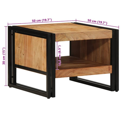 vidaXL Couchtisch 50x50x38 cm Massivholz Akazie