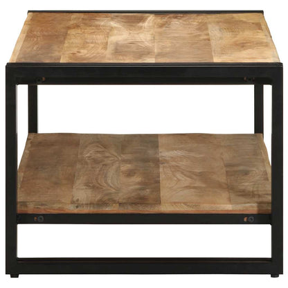 vidaXL Couchtisch 90x50x38 cm Raues Massivholz Mango