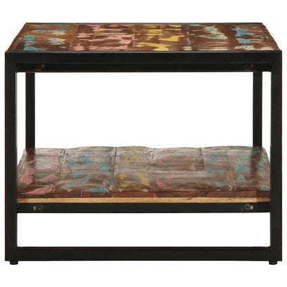 vidaXL Couchtisch Mehrfarbig 90x50x38 cm Altholz Massiv