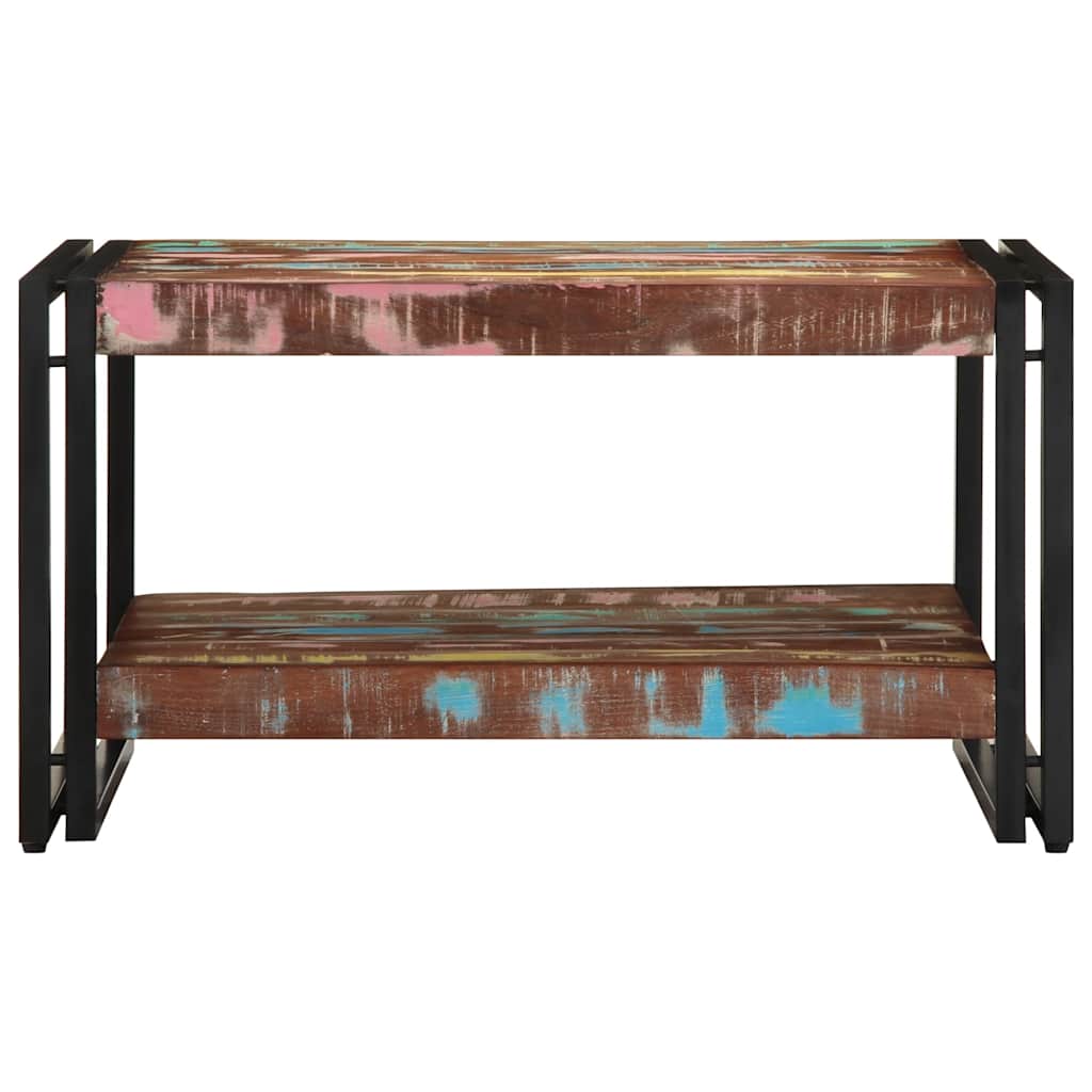 vidaXL Couchtisch Mehrfarbig 70x50x38 cm Altholz Massivholz