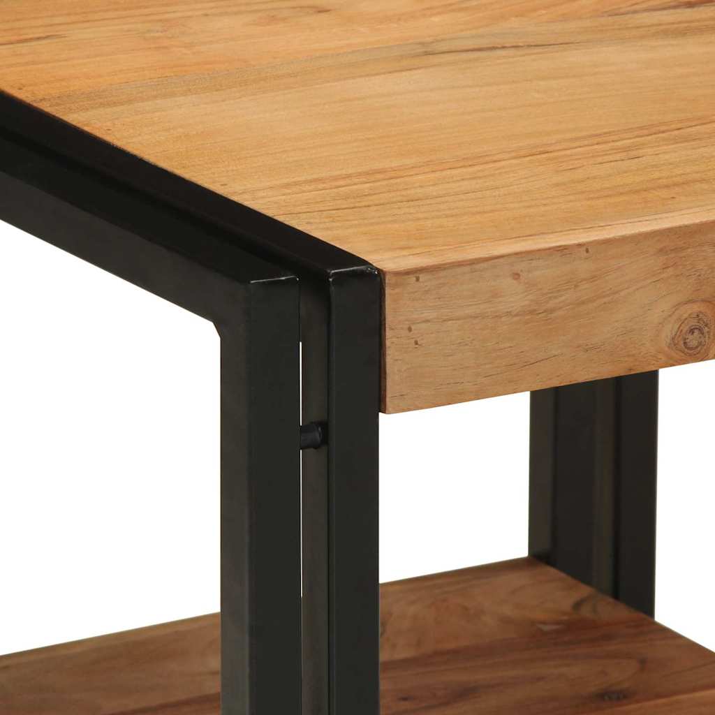 vidaXL Couchtisch Braun 40 x 40 x 38 cm Massivholz Akazie