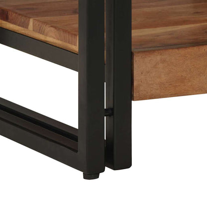 vidaXL Couchtisch Braun 40 x 40 x 38 cm Massivholz Akazie