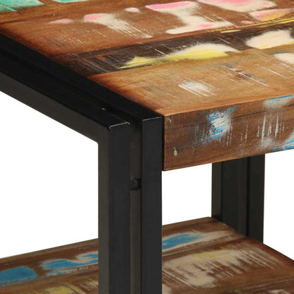 vidaXL Couchtisch 40 x 40 x 38 cm Massives upgecyceltes Holz