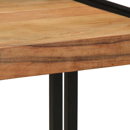 vidaXL Table basse marron 40 x 40 x 38 cm bois d'acacia massif