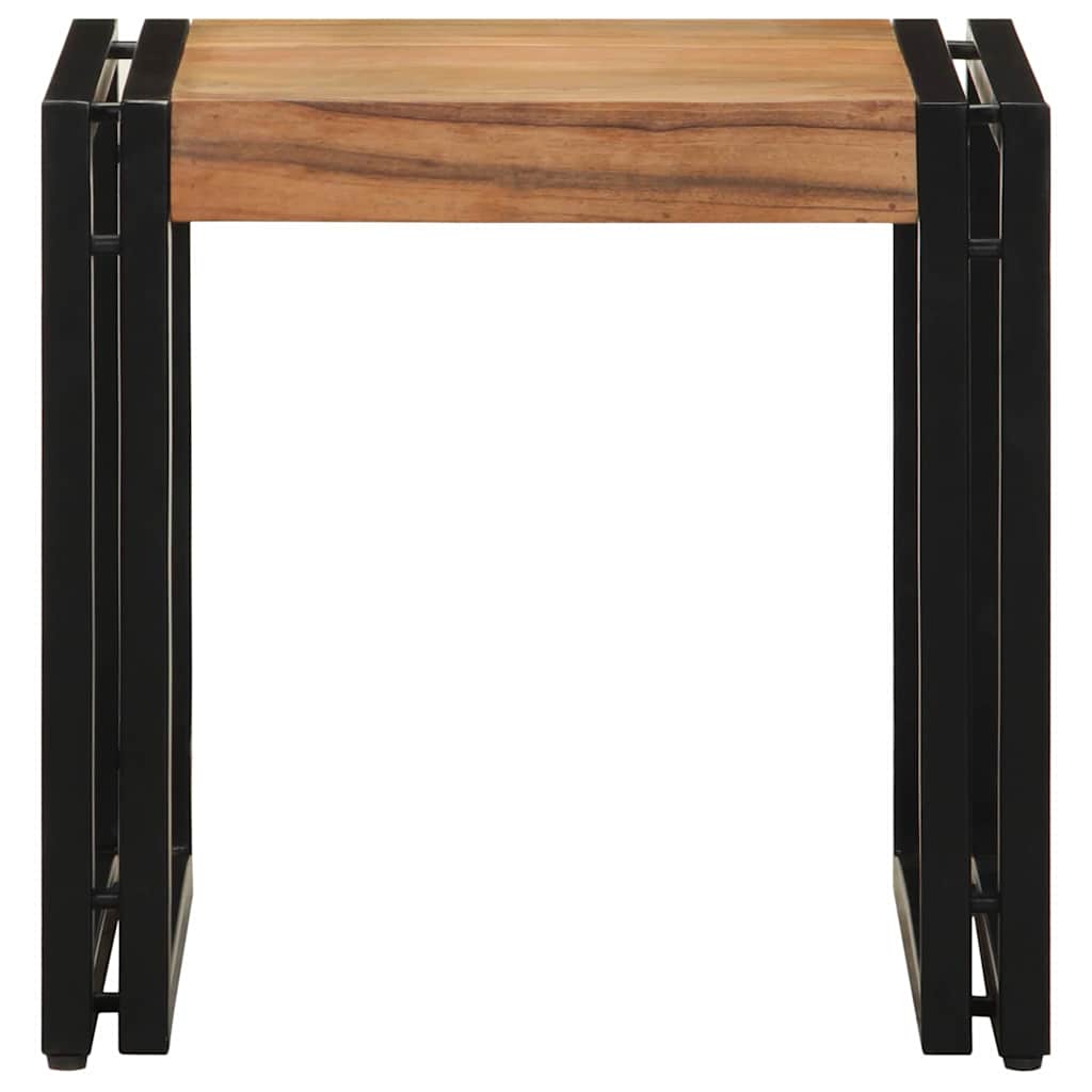 vidaXL Table basse marron 40 x 40 x 38 cm bois d'acacia massif