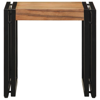 vidaXL Table basse marron 40 x 40 x 38 cm bois d'acacia massif
