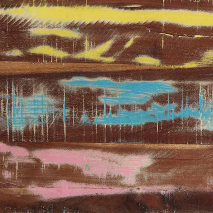 Couchtisch 40 x 40 x 38 cm Massives upgecyceltes Holz