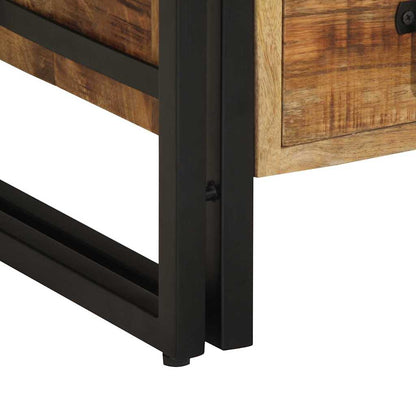 vidaXL Nachttisch Braun 40 x 40 x 59 cm Massivholz Mango