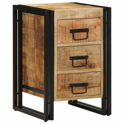 vidaXL Nachttisch Braun 40 x 40 x 59 cm Massivholz Mango