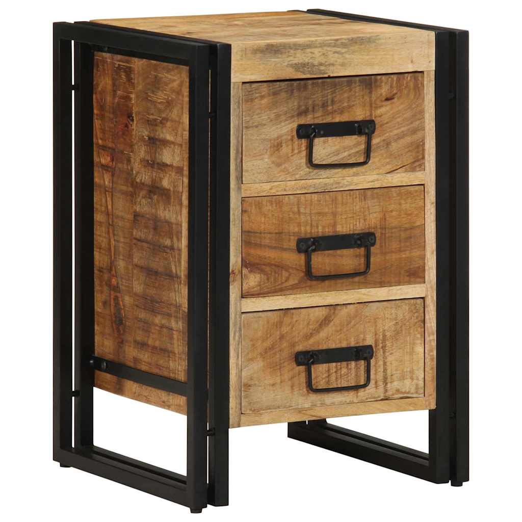 vidaXL Nachttisch Braun 40 x 40 x 59 cm Massivholz Mango