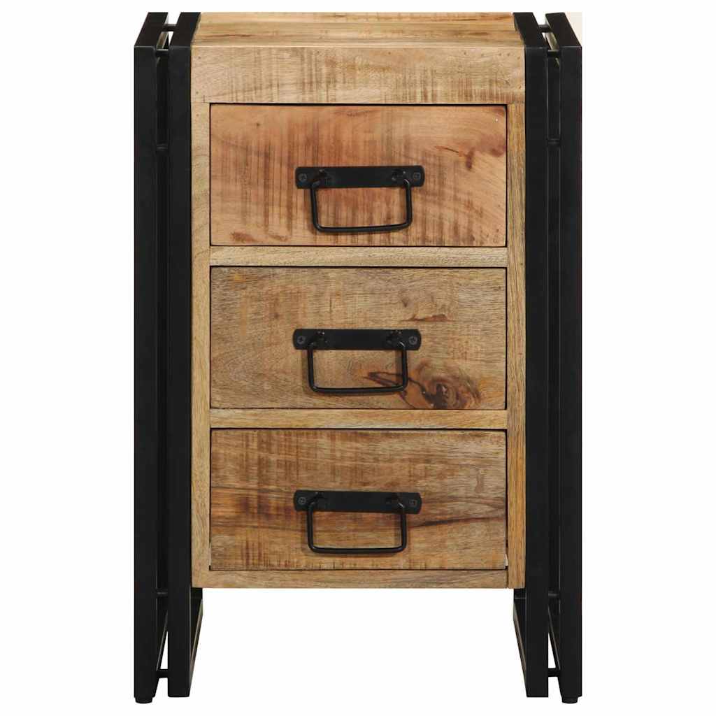 vidaXL Nachttisch Braun 40 x 40 x 59 cm Massivholz Mango