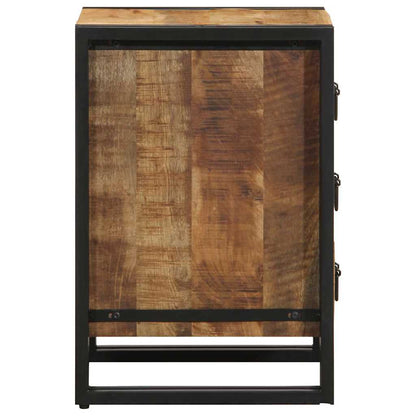 vidaXL Nachttisch Braun 40 x 40 x 59 cm Massivholz Mango