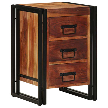 vidaXL Nachttisch Braun 40 x 40 x 59 cm Massivholz Akazie