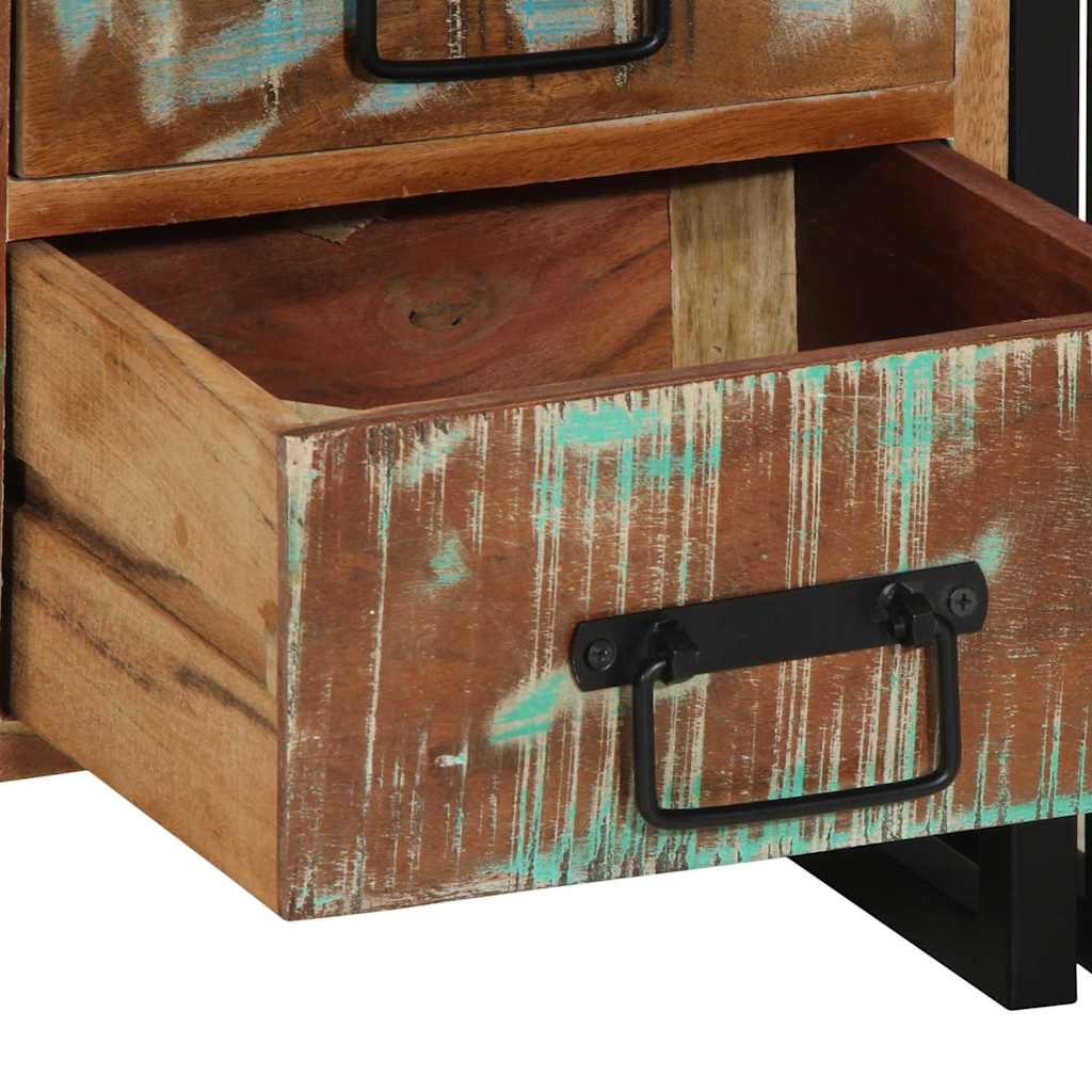 vidaXL Nachttisch 40 x 40 x 59 cm Massives upgecyceltes Holz
