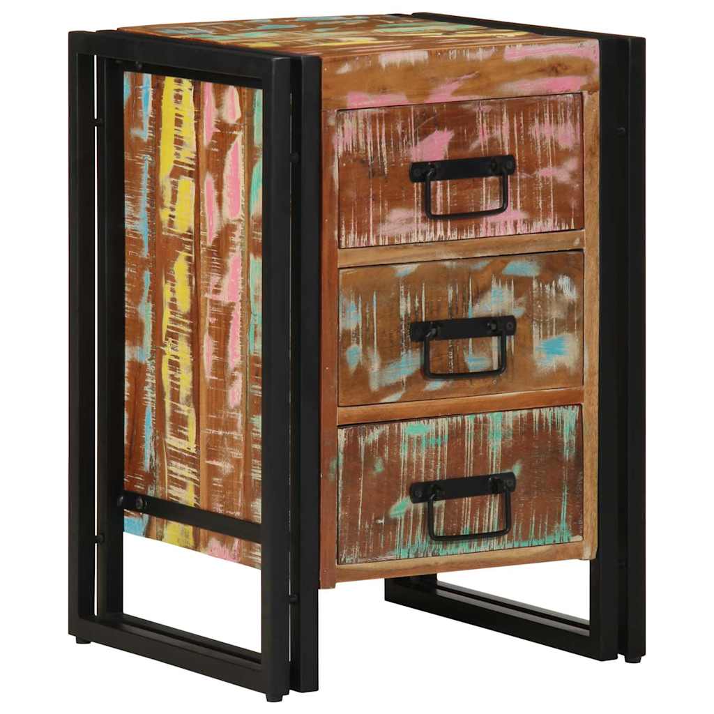 vidaXL Nachttisch 40 x 40 x 59 cm Massives upgecyceltes Holz
