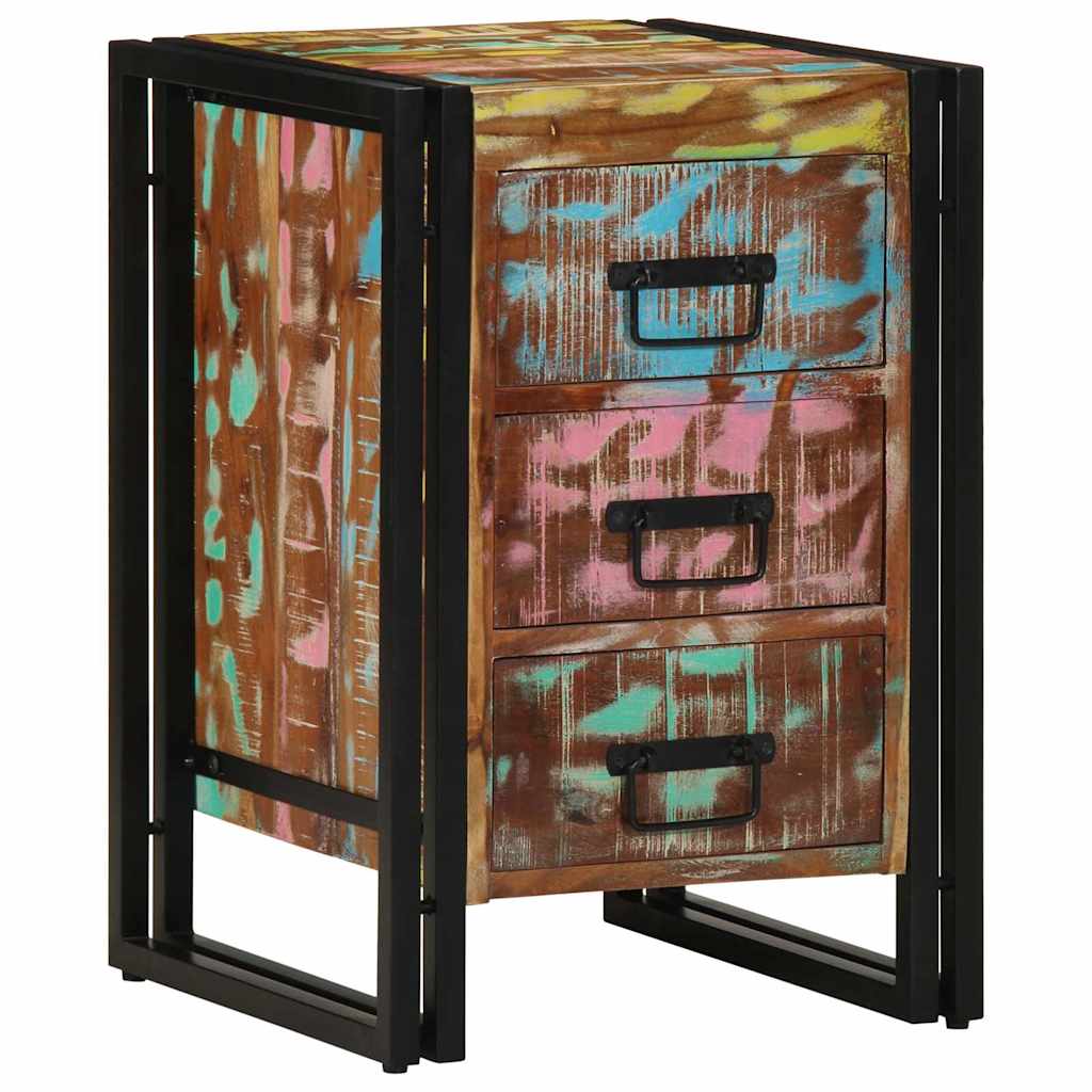 vidaXL Nachttisch 40 x 40 x 59 cm Massives upgecyceltes Holz