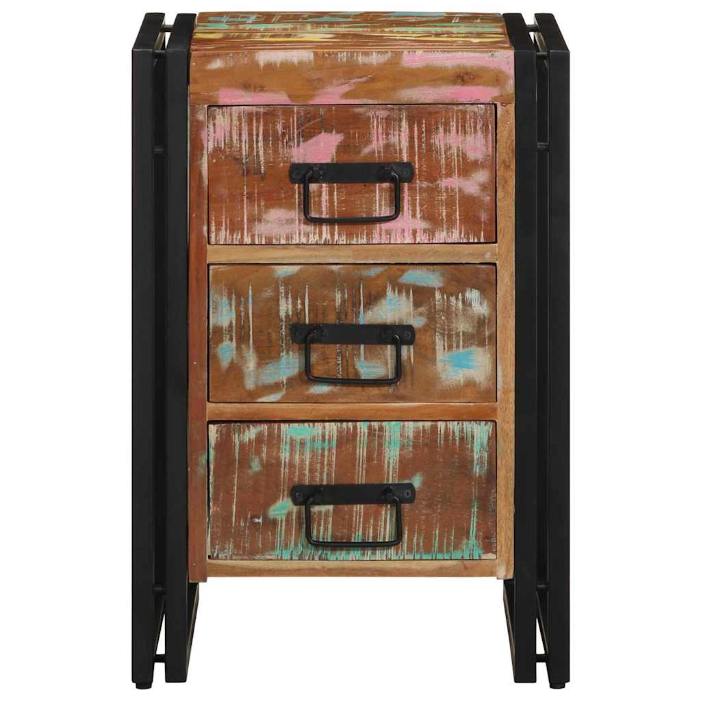vidaXL Nachttisch 40 x 40 x 59 cm Massives upgecyceltes Holz