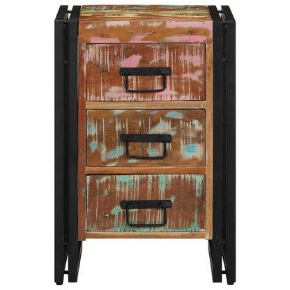 vidaXL Nachttisch 40 x 40 x 59 cm Massives upgecyceltes Holz